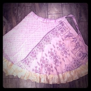 Boho wrap skirt